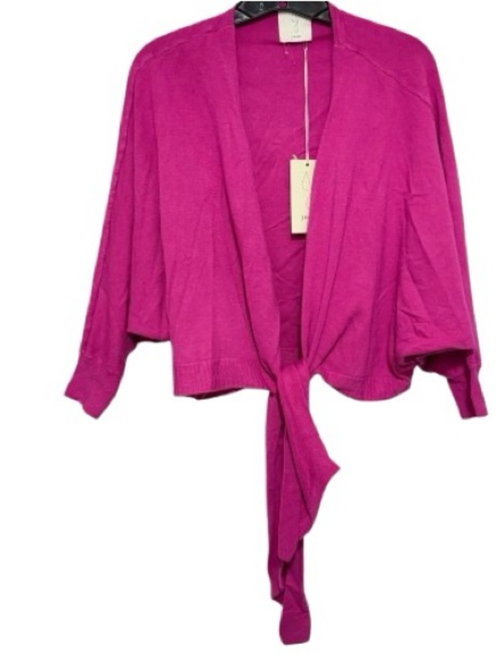 Joie Pink Front Tie Waist Cardigan Sweater